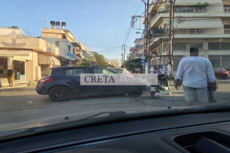Ηράκλειο: Τροχαίο στον Μασταμπά, αυτοκίνητο συγκρούστηκε με δίκυκλο