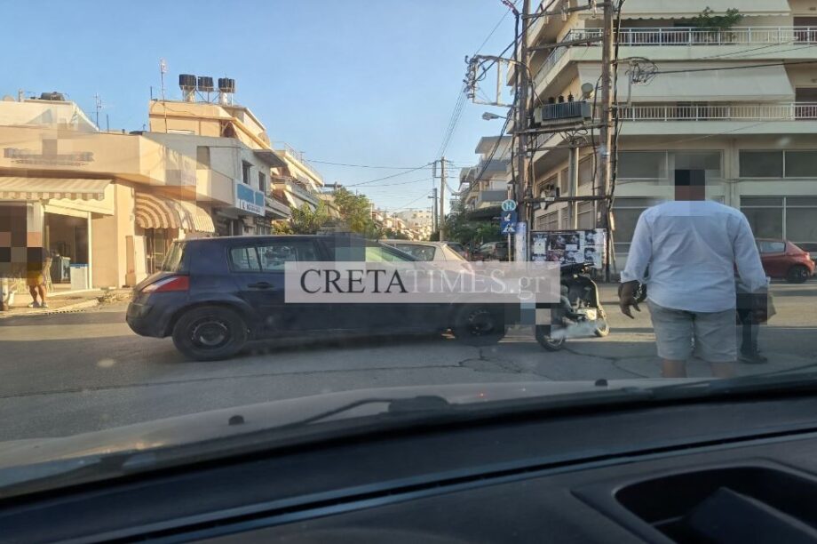 Ηράκλειο: Τροχαίο στον Μασταμπά, αυτοκίνητο συγκρούστηκε με δίκυκλο
