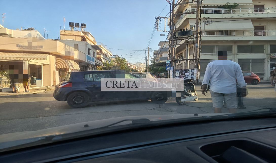 Ηράκλειο: Τροχαίο στον Μασταμπά, αυτοκίνητο συγκρούστηκε με δίκυκλο