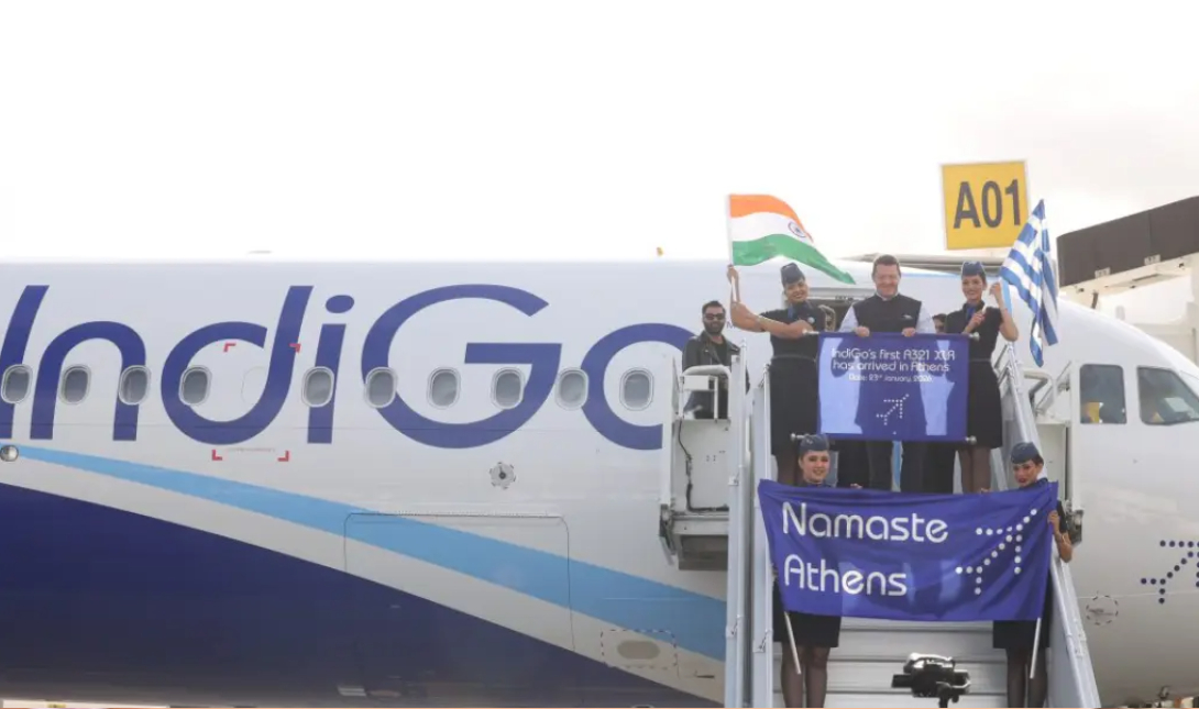 Ξεκίνημα της IndiGo στις απευθείας πτήσεις από Ινδία στην Ελλάδα