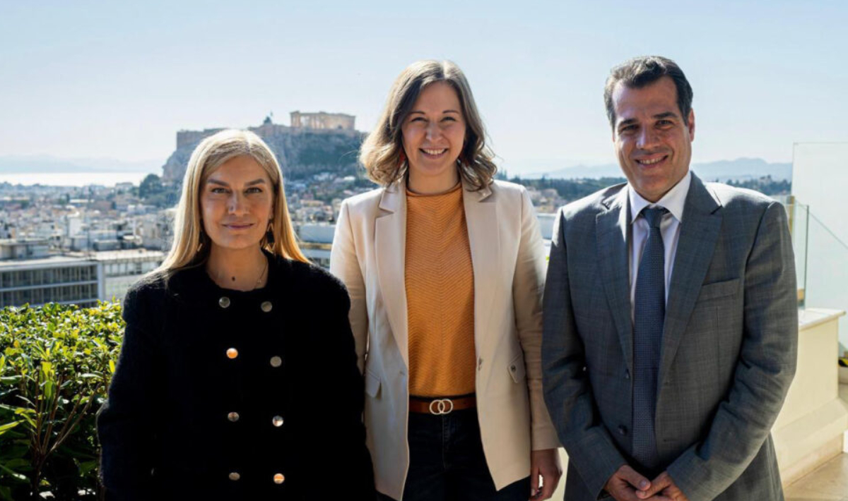 Συνάντηση Θάνου Πλεύρη και Σέβης Βολουδάκη, με την Αυστριακή Ομοσπονδιακή Υπουργό, Claudia Bauer