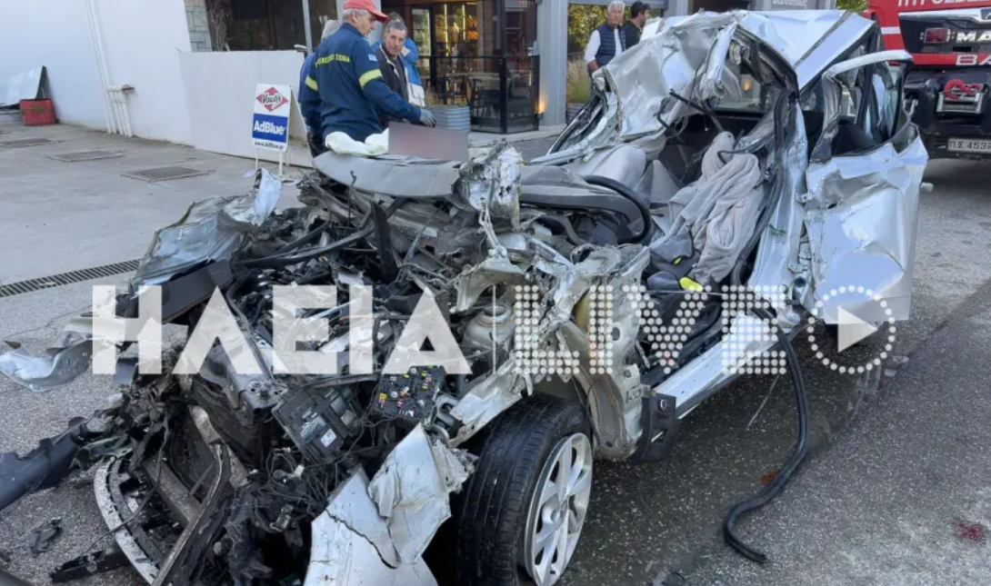 Τραγωδία στην Ηλεία με νεκρό 29χρονο που «καρφώθηκε» με το αυτοκίνητό του σε νταλίκα (βίντεο)